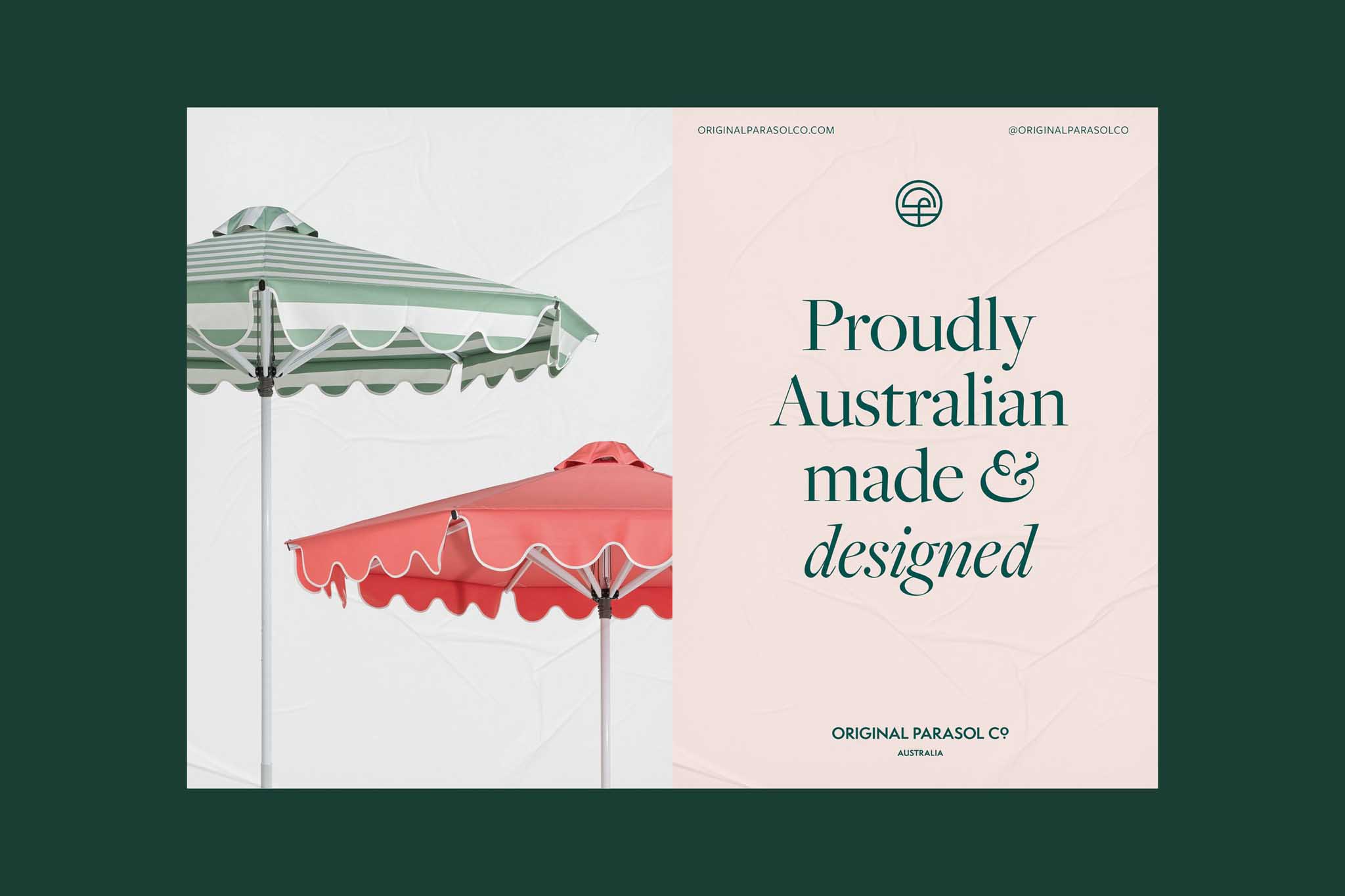 Original parasol & co. Australia outdoor media.