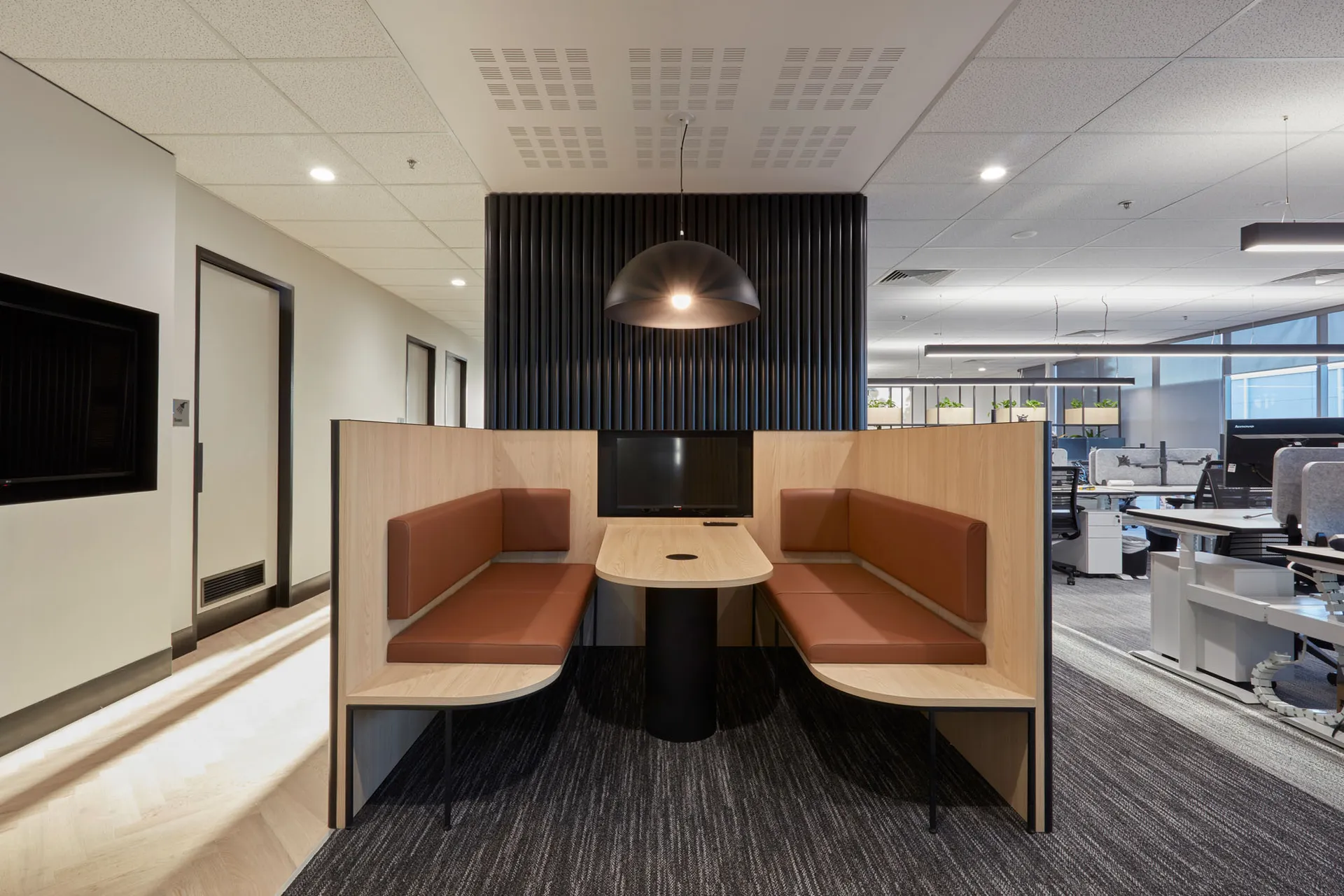 Miele head office break out space interior fit out commercial photography.